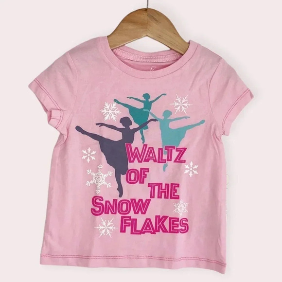 NWT Peek t-shirt pink Nutcracker Suite short sleeve graphic tee size 2T - Picture 1 of 6